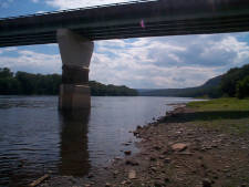 Looking Northeast from the Montgomery River Bridge up the Susquehanna River